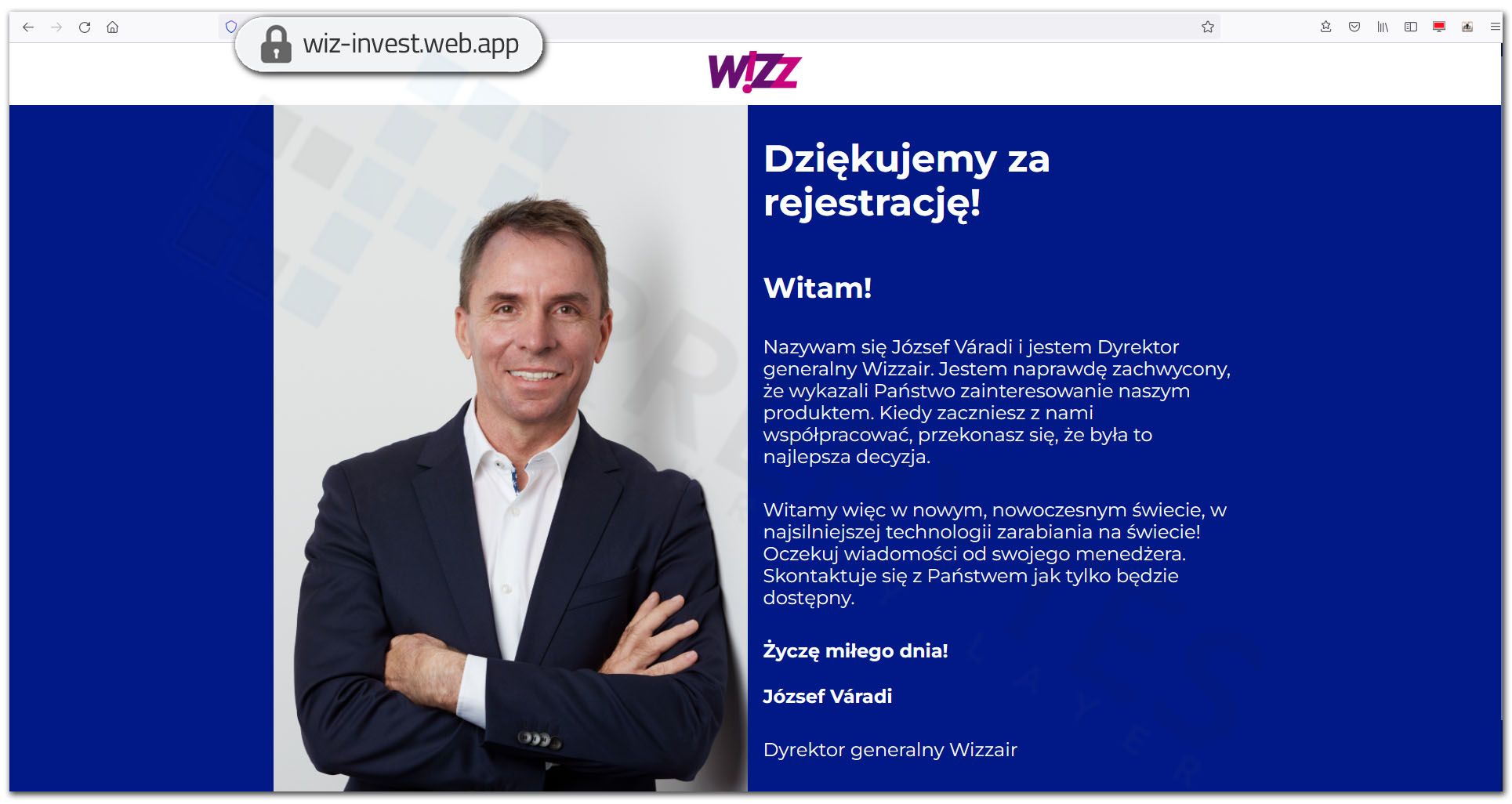 WIZZ_Air_informacja_po_uzupelnieniu_formularza_zgloszeniowego