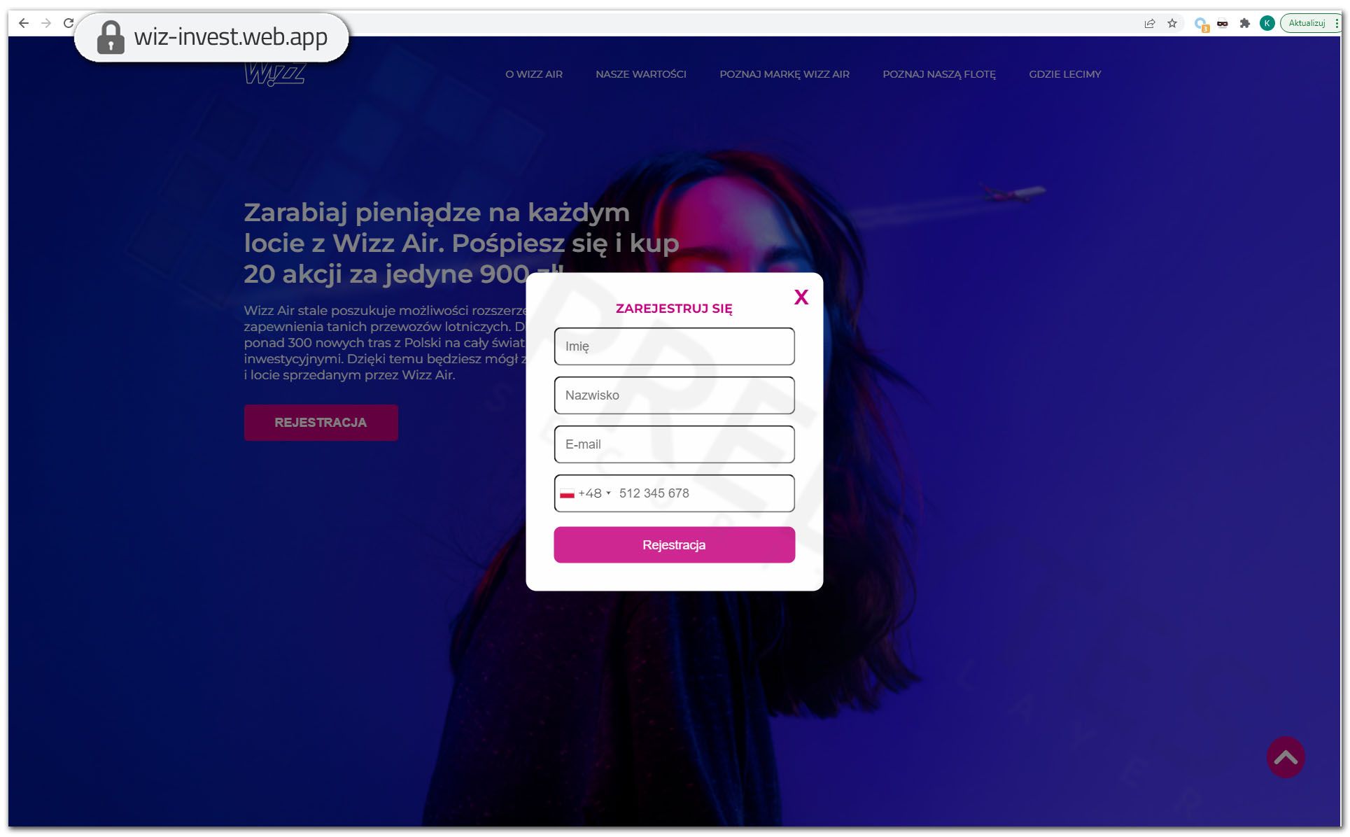 WIZZ_Air_rejestracja_konta_inwestycyjnego