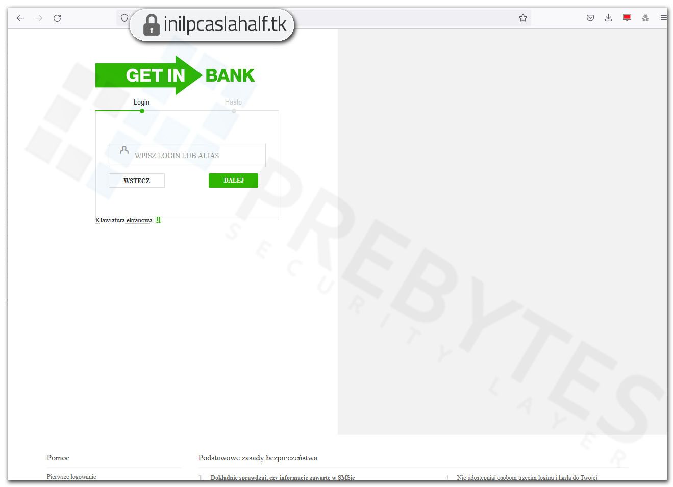 Phishing Getin Bank