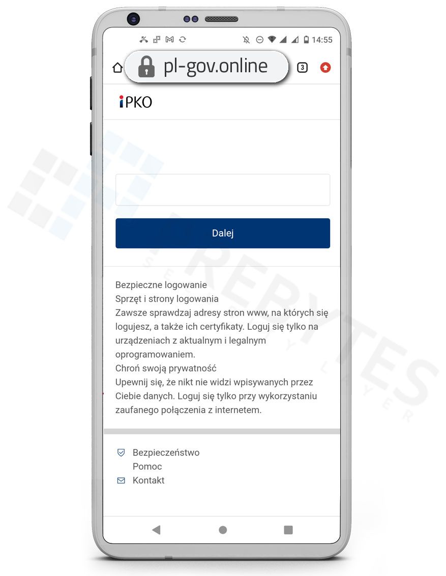 Fałszywa strona iPKO