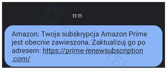 Fałszywy SMS od Netflix