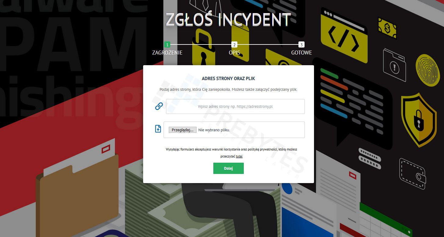Zglosincydent.pl - poinformuj nas o cyberzagrożeniach
